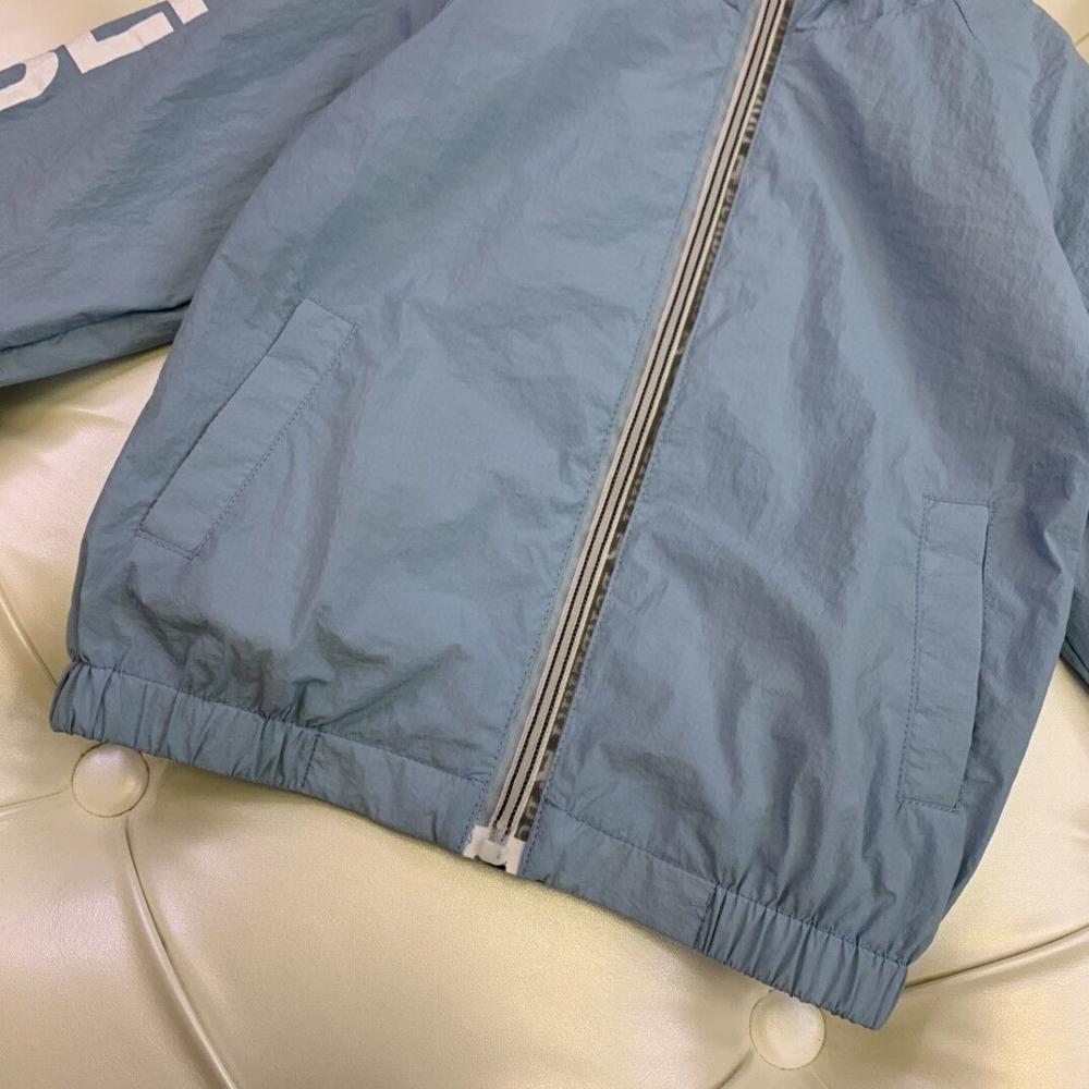 B2117 kinderkleding letters windjack jongen meisje waterdichte capuchon zonnebrandcrème lichtgewicht jas mesh voering