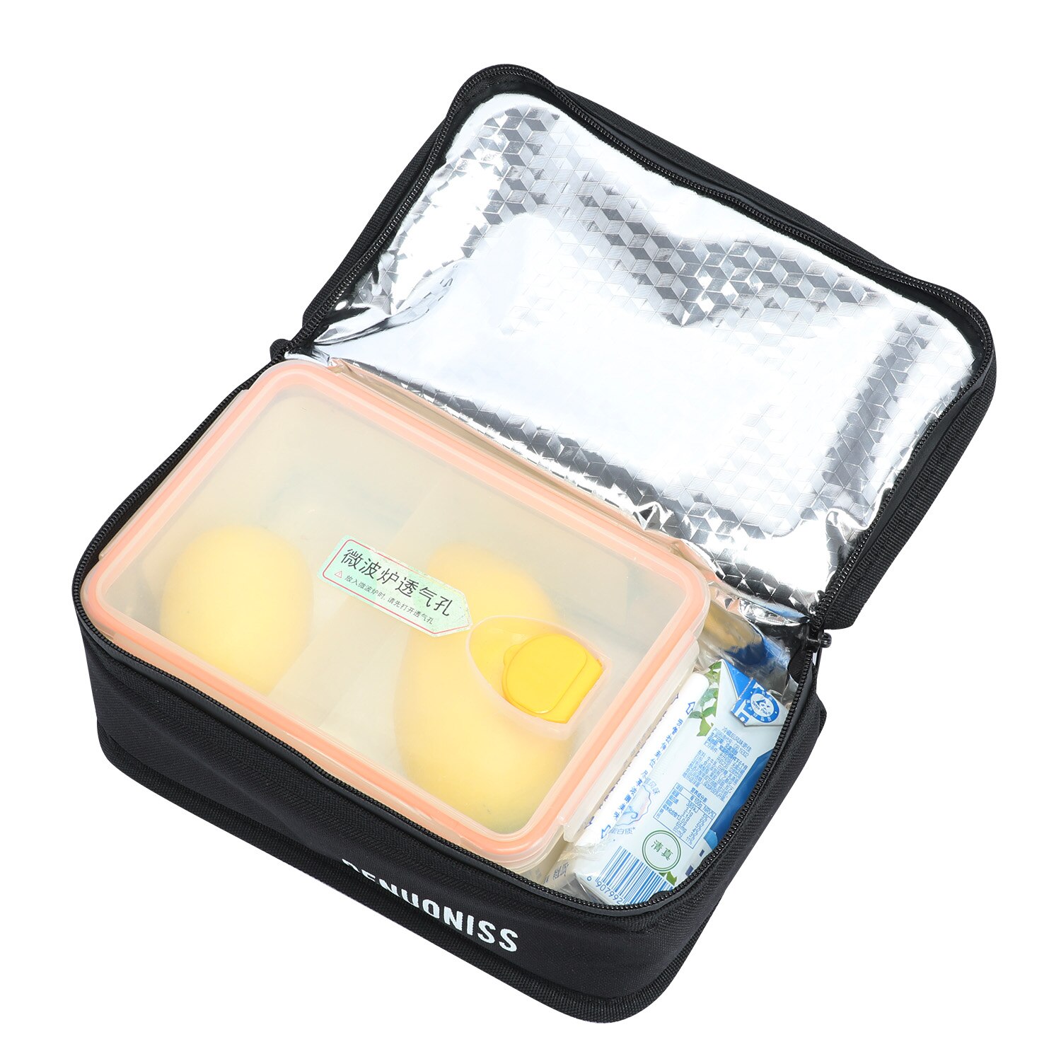 DENUONISS Cute Small Lunch Bag 900D Oxford Tote Insulated Bag For Men Aluminum Foil Food Bag Women Kids Lunch Box Picnic Bag