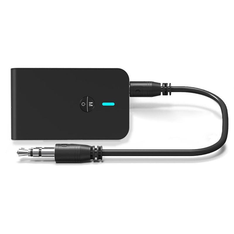 Bluetooth 5.0 Transmitter Receiver Wireless Audio 2-in-1 Bluetooth Adapter 3.5mm AUX Audio Music Receiver Sender For PC TV Car: Default Title