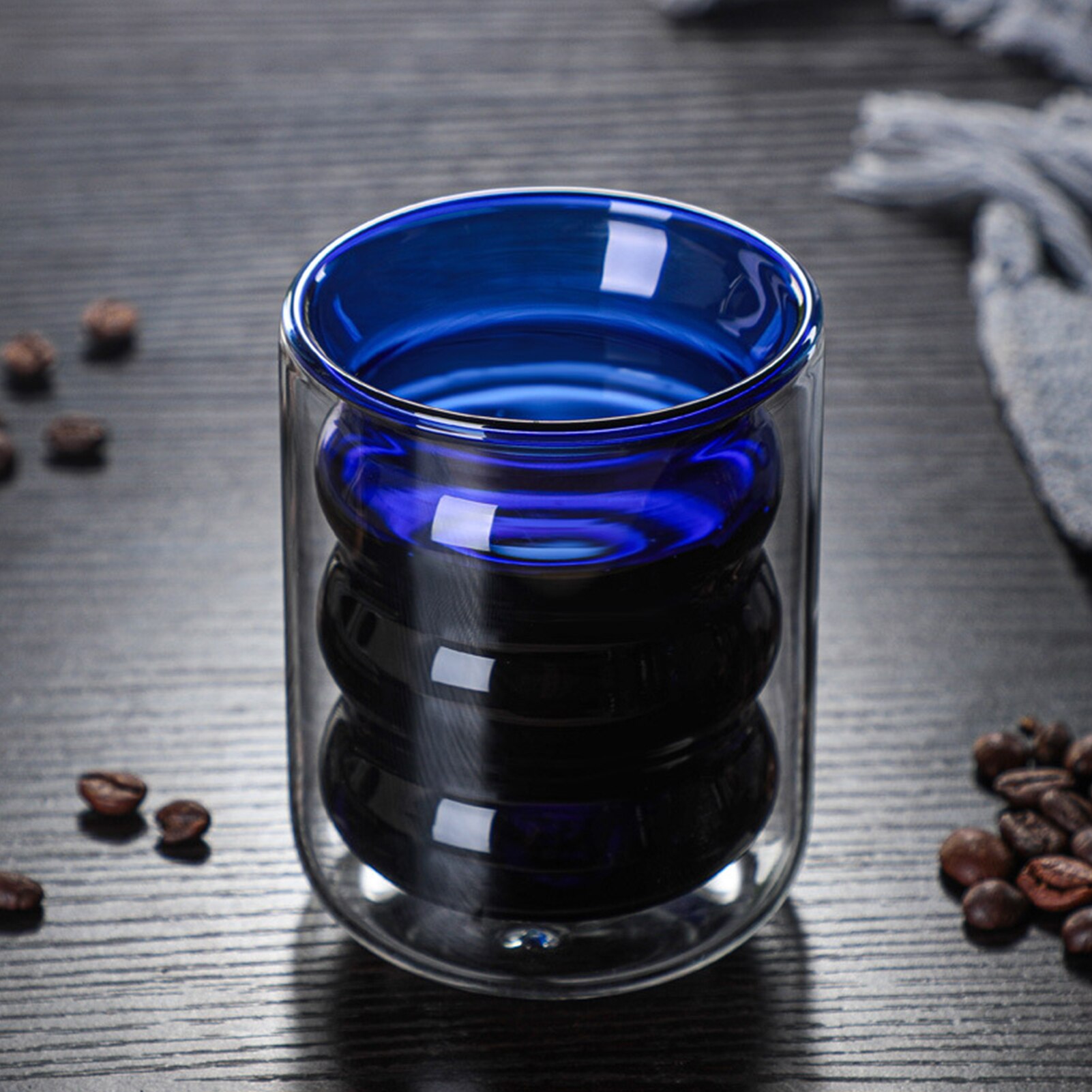 200ml gekleurde draad koffie glazen beker dubbelwandige geïsoleerde wijn whisky mok