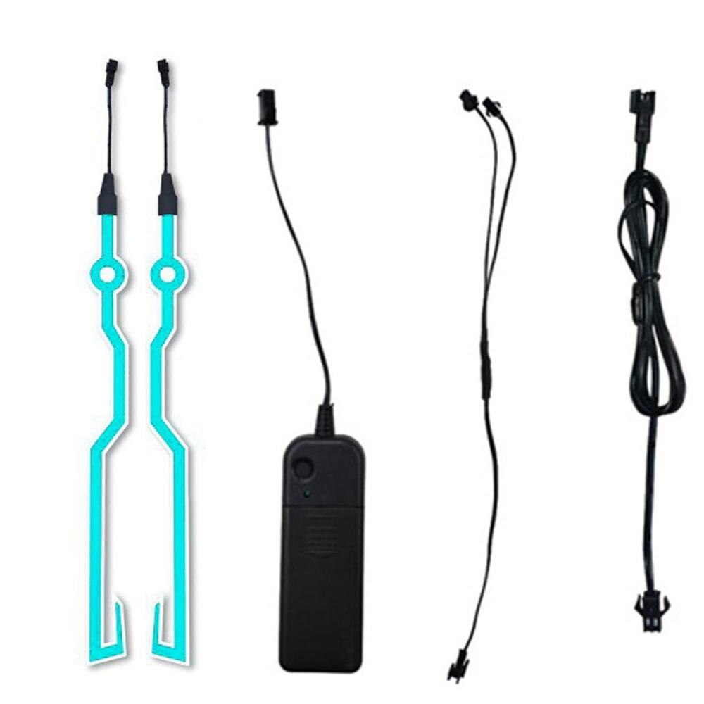 Practical Motorcycle Helmet Light Strip Locomotive Portable Strip Net Red Helmet Light Strip Light Strips: Sky Blue