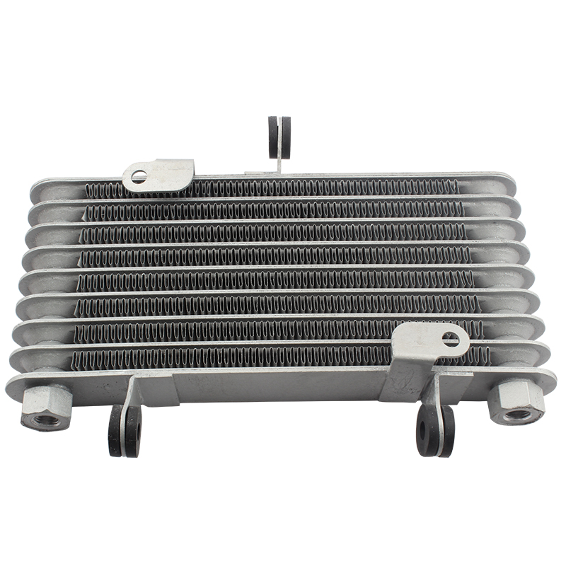 Motorcycle Aluminum 8 Row Cooling Radiator Engine Oil Cooler +Fan Cooling Radiator For 125CC-250CC Motorcycle Dirt Bike ATV