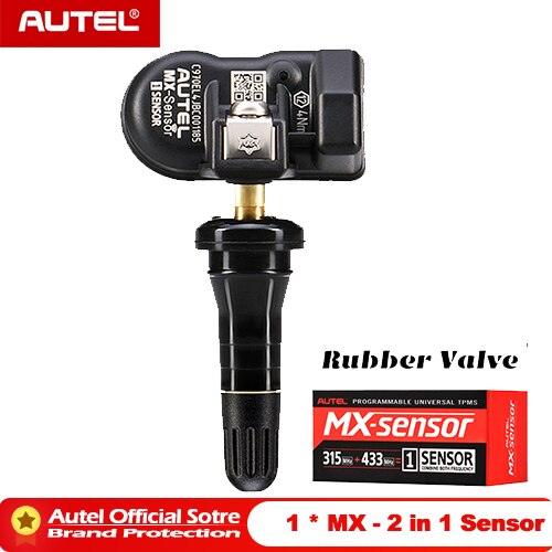 Autel Mx Sensor 433 315 Tpms Mx-Sensor Scan Band Reparatie Tools Automotive Accessoire Tyre Pressure Monitor Maxitpms Pad programmeur: 1 x 2in1 rubber ss