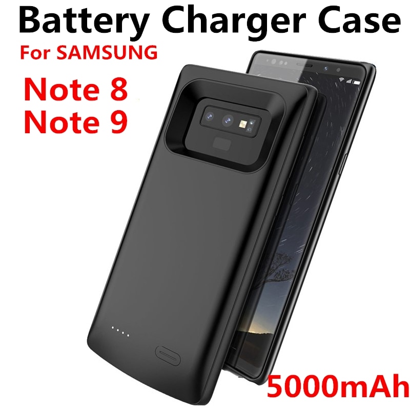 Voor Samsung Galaxy Note 8 Batterij Case 5000 Mah Power Bank Mode Oplader Voor Samsung Note 8 Note 9 batterij Case Note9