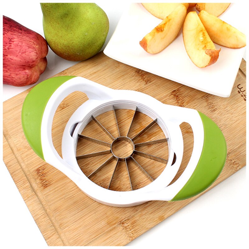 Cortador de manzanas para cocina, utensilio divisor de fruta y pera, mango cómodo para pelador de manzana de cocina,