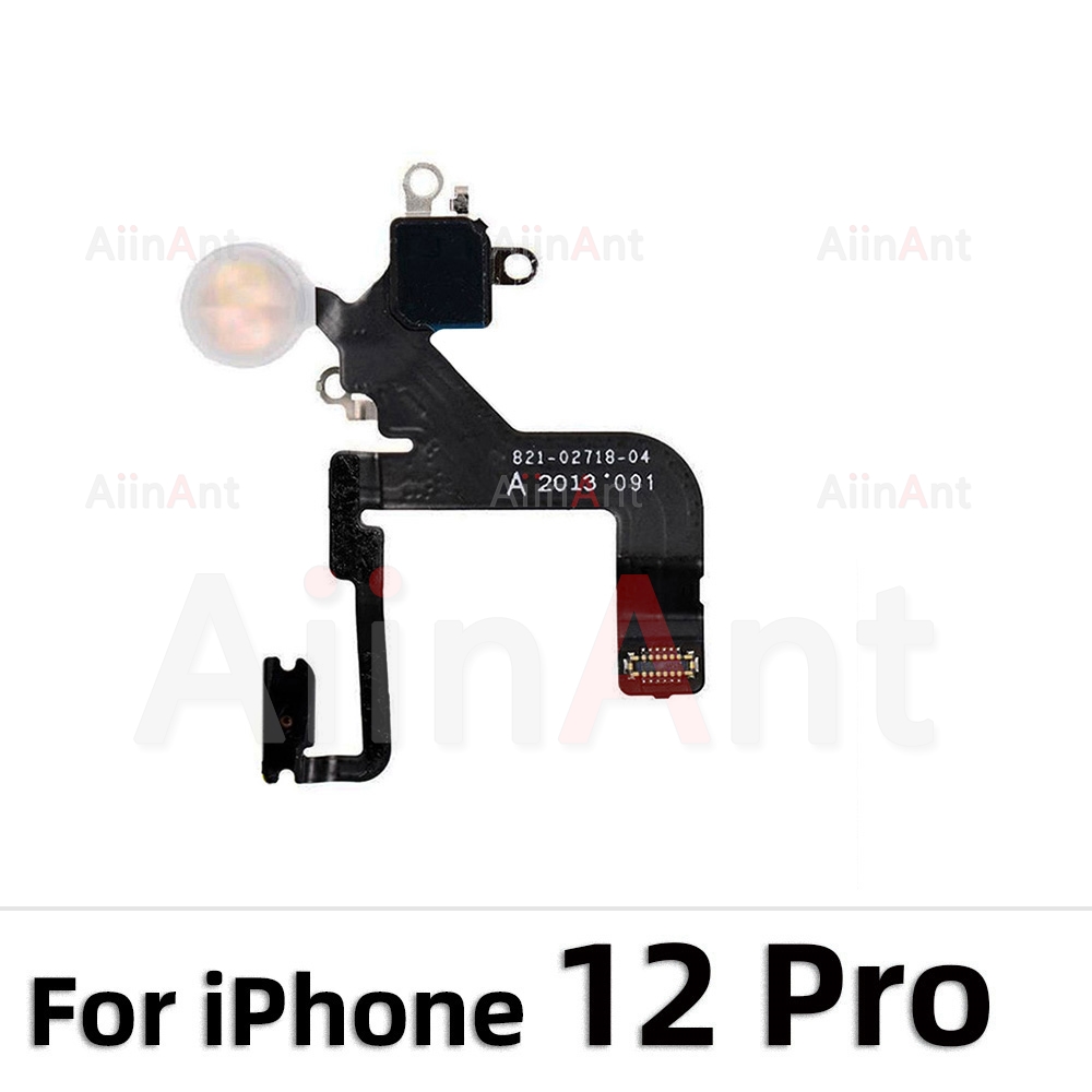 AiinAnt para iPhone 12 Pro Max Mini Plus linterna volumen de energía luz de Flash Cable flexible: Plata