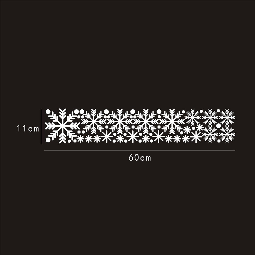 Glædelig jul wallstickers snefnug vindue wallsticker værelse dekoration pvc vinyl år boligindretning aftagelig #40
