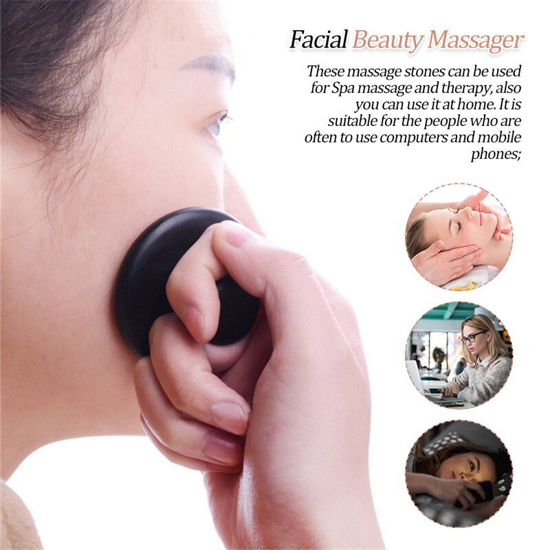 Mushroom Shape Massage Stone Lava Basalt Stone for Spa Massage Therapy Body facial Massage Stone