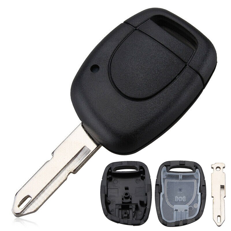 1Button Car Key Fob Case Shell Replacement Remote Cover Fit for Renault Clio Kangoo Twingo