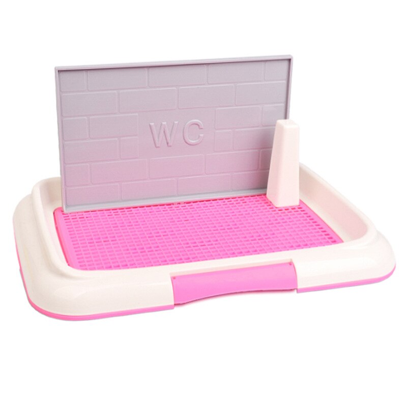 Portable Pet Indoor Toilet For Dogs Wc For Dogs Dog Toilet Tray Potty Training Easy To Clean Simulation Wall,No-Torn Puppy Pad: A