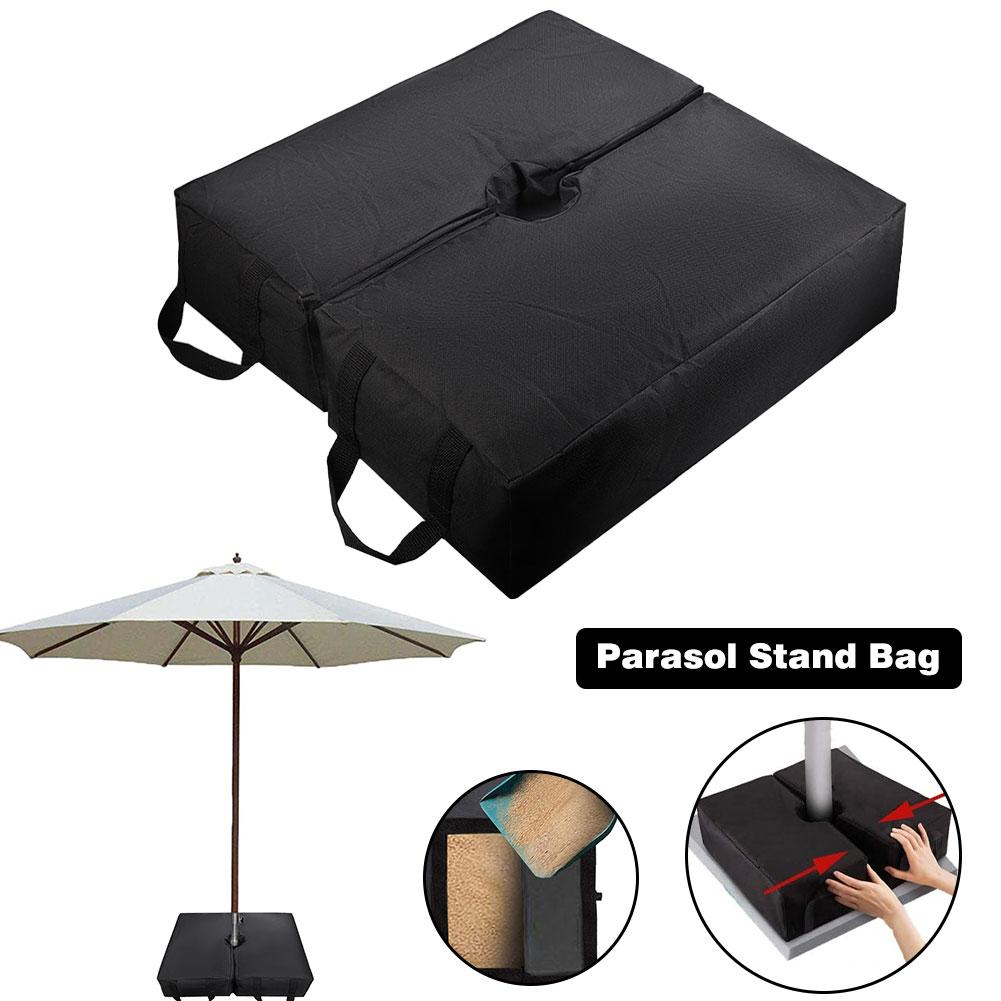 Parasol Stand Bag Portable Weatherproof Umbrella Stand Heavy Duty Sand Bags Base for Outdoor Terrace Beach: Default Title