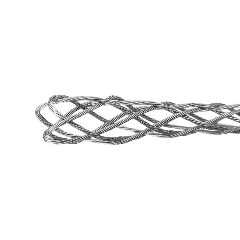 6 farver galvaniserende metal kabelstrømper skridsikker rørledning kabeltrækker wire greb træk net dæksel tilbehør til 4-25mm