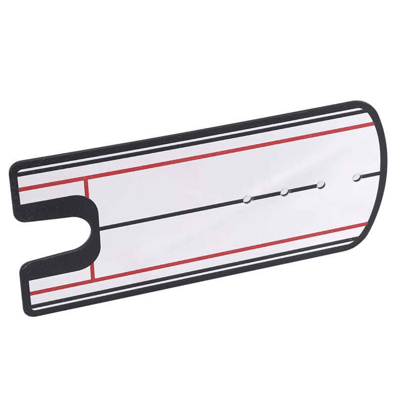 Golf swing recht oefenen golf putting spiegel uitlijning trainingshulpmiddel swingtrainer ooglijn golfaccessoires 30.5 x 14.5cm: Rood