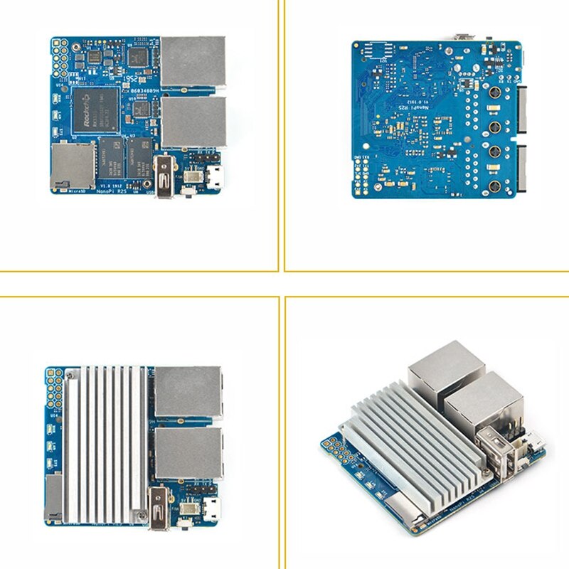 NanoPi R2S Sistema OpenWrt RK3328 mini router doppio Gigabit porta 1GB di Memoria di Grandi Dimensioni