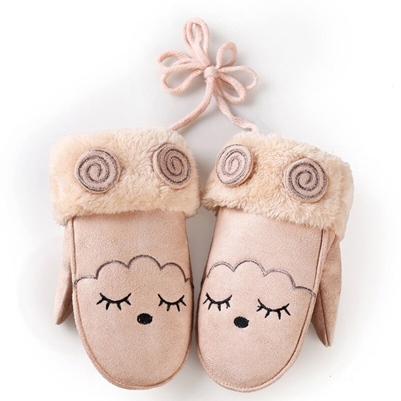 Winter warme handschoenen dikke wanten kinderen meisjes jongens twist handschoenen warme handschoenen met volle vingers karakter kinderkleding