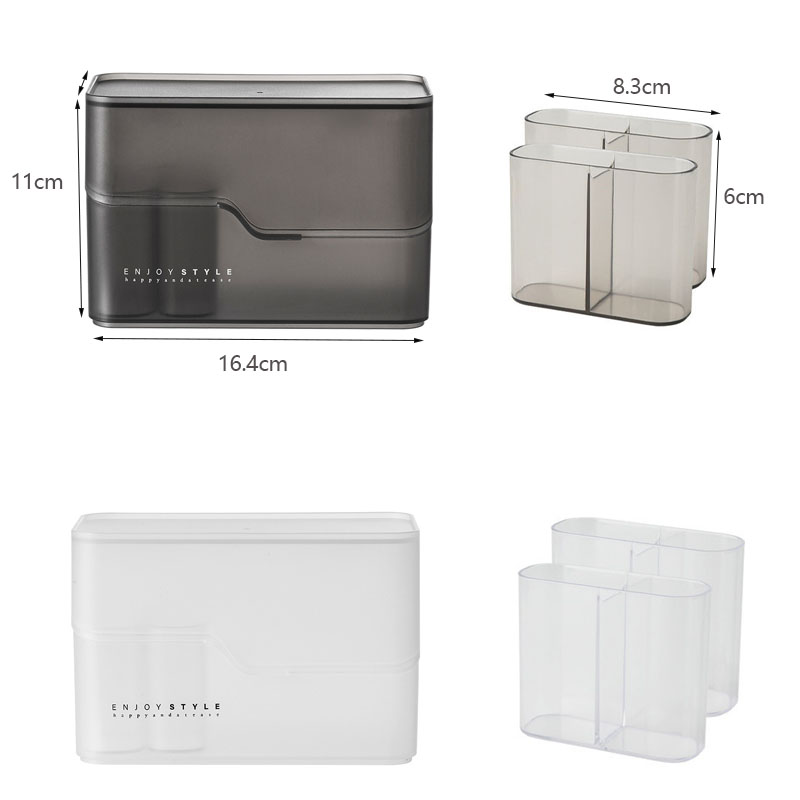 Plastikowy Organizer na kosmetyki zestaw pudełek ambona pojemnik na biżuterię łazienka Organizer na kosmetyki rozmaitości pojemnik na stół