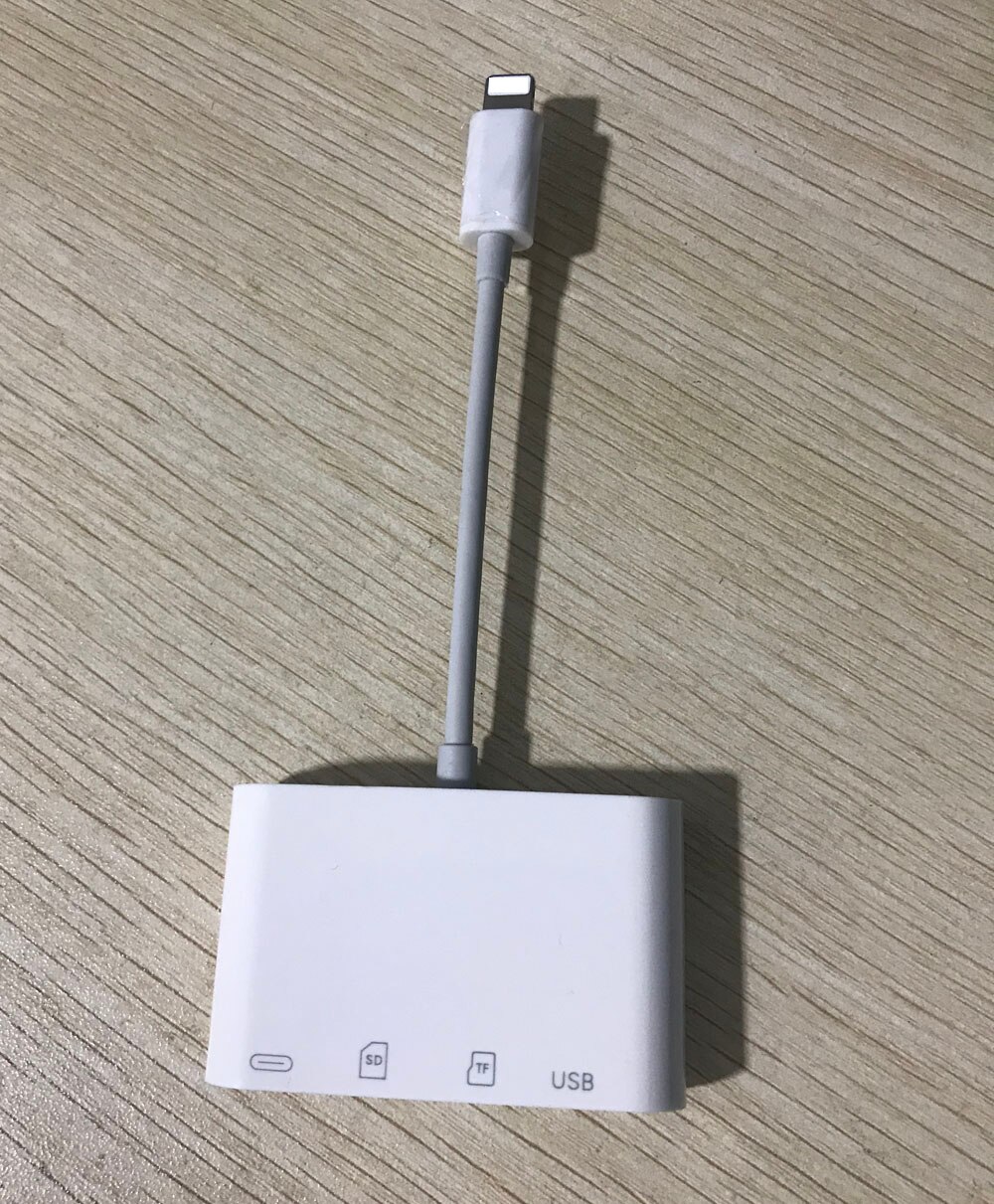 Ios 13 telefon sd tf hukommelseskortlæser usb mus u flash disk drev otg adapter til iphone 11 pro max x xs max  xr 6 7 8 plus ipad