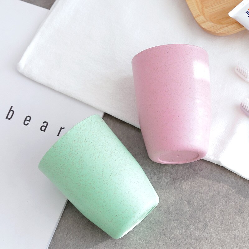 2 pc halm fortykning par tannbørste kopp munnvask kopp tannlege kopp vaske kopp dårlig tilbehør tilbehør sett: 5