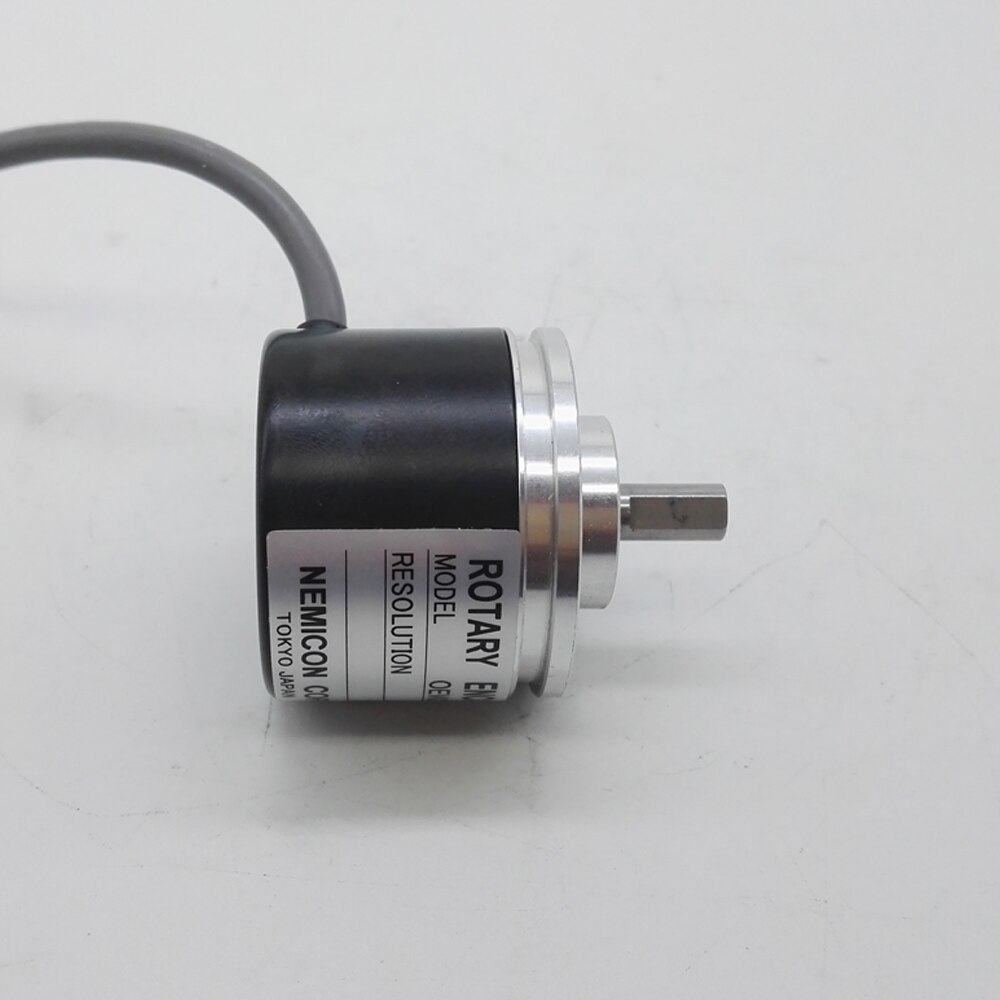 Mini NEMICON 38mm outer 6mm solid shaft incremental rotary encoder open collector output 100 300 500 1024 2500 pulse OEW2-25-2HC