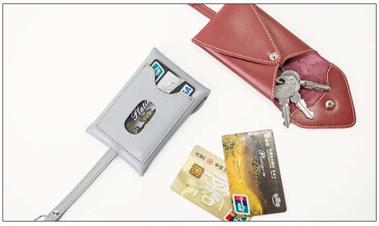 DIY handmade leather kraft paper template key case coin purse card case drawing mold hand sewing pattern