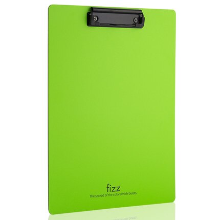 Multicolor A4 PP Waterdichte Klembord Papier Bestandsmap Student Tekening Schrijven Pad Board Kantoor Business Bestand Clip Briefpapier: green