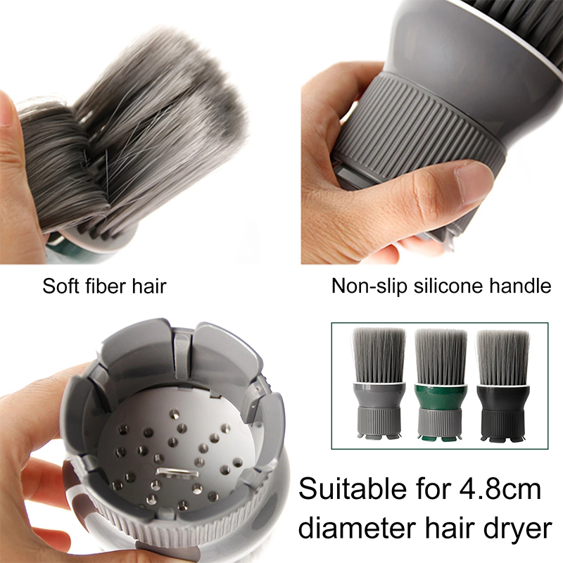 Barbertop-cepillo secador de pelo para salón, limpieza de cuello tourbano, peluquería, corte de pelo, herramienta de cepillo de peluquero triturado