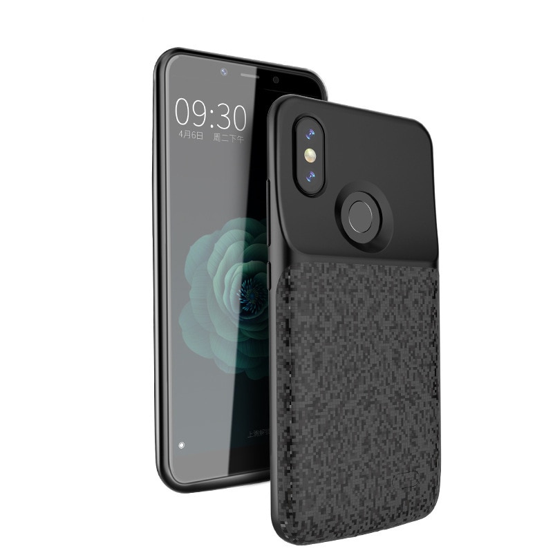 Siliconen Schokbestendig Power Case Voor Xiaomi Redmi Note 7 Externe Power Bank Draagbare Batterij Oplader Case Voor Redmi Note 7 pro 7S