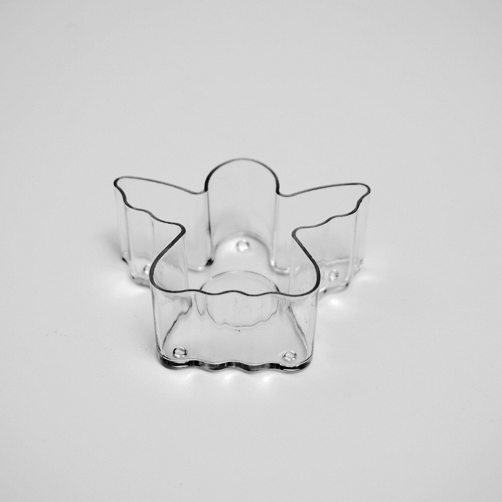 Bougeoirs en plastique en forme d'ange | Haute transparence et ignifuge pour bougies de , bougeoirs de 10pièces