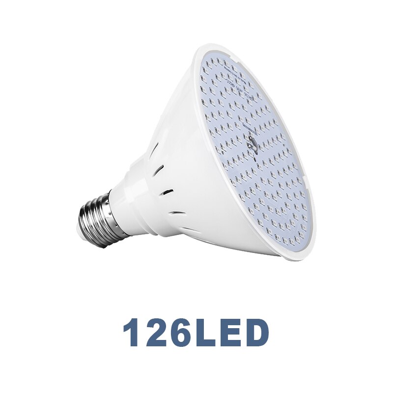 60/126/200/300leds E27 LED Grow Lamp Full Spectrum LED Plant Growth Lamp Indoor Lighting Grow Light Plant E27 Hydroponic System: 126LED