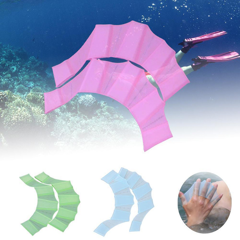 flippers Webbed Diving Training Hand Flippers Swim Flippers Wear Hand Web Flippers Training Diving Gloves Swimming Fins