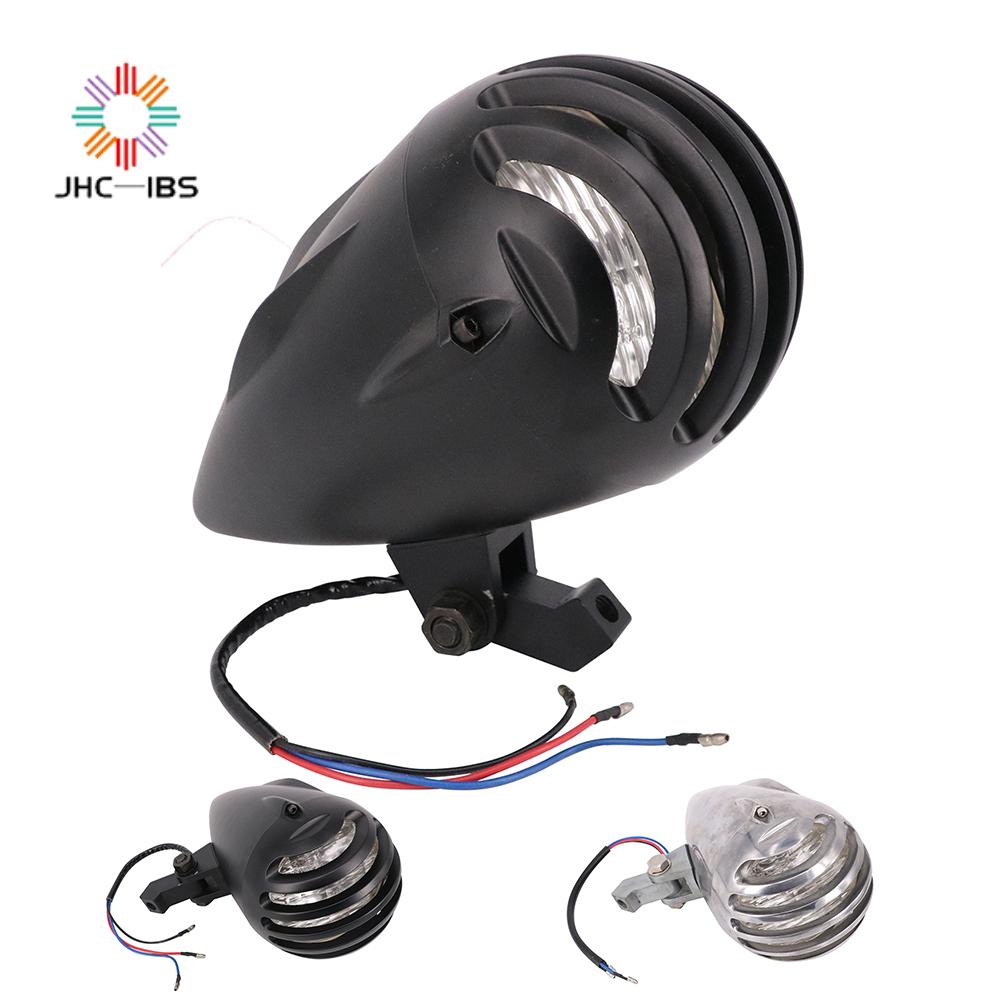 Motorcycle Universal 12V Headlight Headlamp Assembly Lamp For Harley Chopper Cafe Racer Touring Sportster Roadster Road King