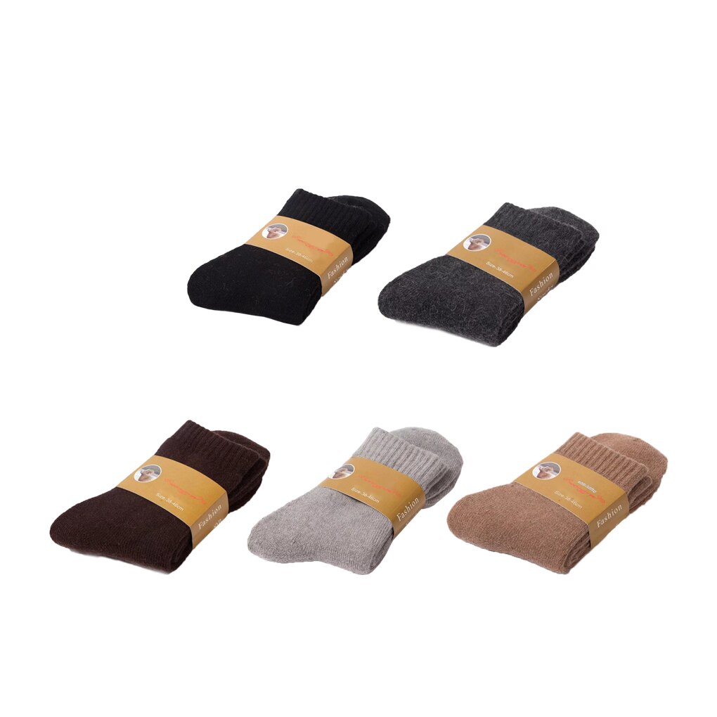Winter herensokken dikke kasjmier wollen sportsokken outdoor effen sokken herfst winter warmere sokken
