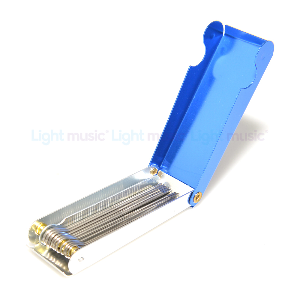 Gitaar Moer Steken Bestand Zaagstaven Slot Filing Set Draagbare DIY Gitaar Reparatie Tools Staal Luthier Vervanging Gereedschap Accessoires: WHITE