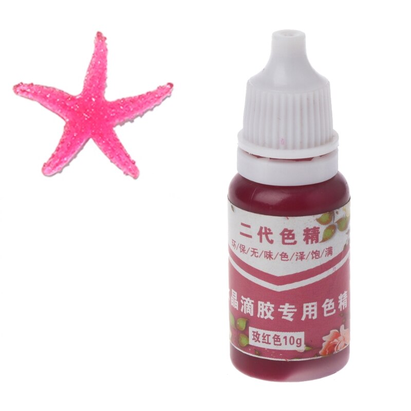 10ML Epoxy Harz Pigment UV Harz Färben Farbstoff Farbstoff Harz Pigment DIY Handgemachte Handwerk Kunst Sets 15 Farben: 3