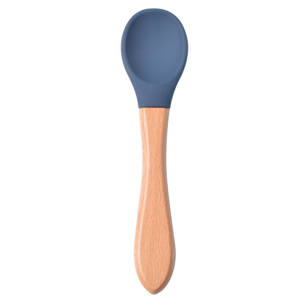 Cuchara de alimentación de bebé de silicona, cucharilla impermeable antideslizante, sin BPA, 1 Uds.: Y10