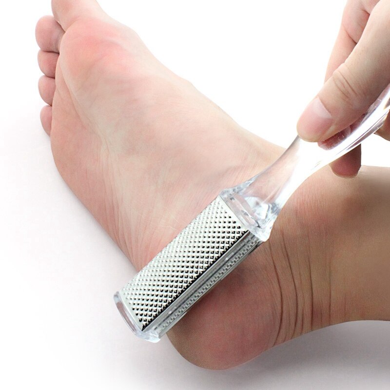 Vendita calda 1 Pc Del Piede Raspa Piedi file di Strumenti Grattugia in Acciaio Inox A Doppio Lato lima Torte macchia Rimovibile Pelle Morta di rimozione