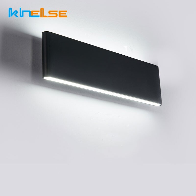 Applique Murale à la Norme IP65 Rectangulaire en Aluminium pour Jardin, Luminaire Décoratif d'Intérieur, Idéal pour Véranda, 20 W, 220V
