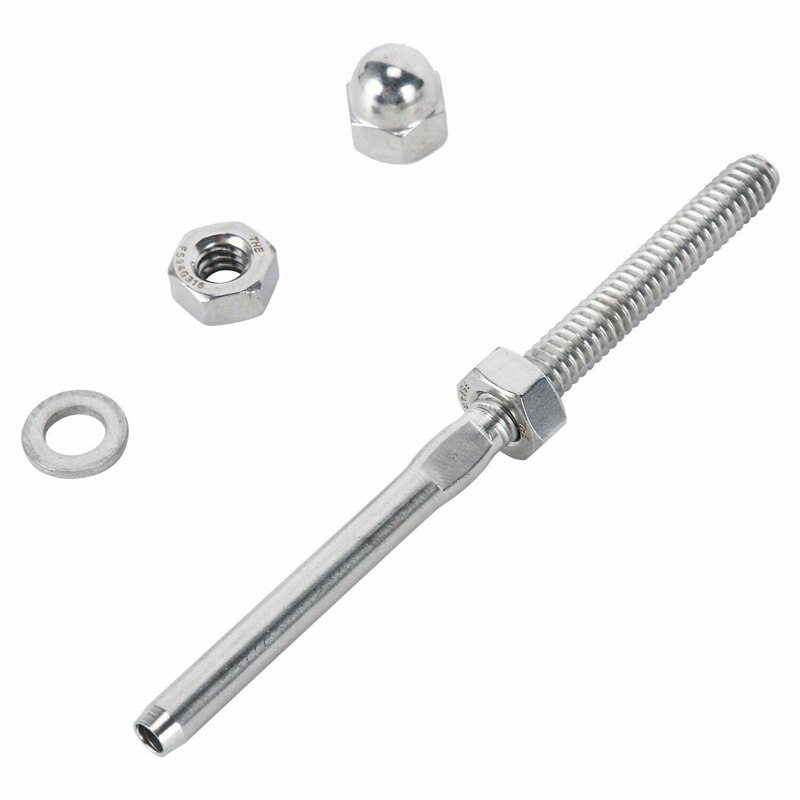 Stainless Steel T316 Swage Threaded Tensioner End Fittings 1/8 inch Cable Railing
