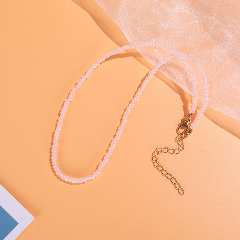 Boho Chic koraliki naszyjnik kobiety moda kolorowy łańcuszek na szyję czeski czarny Choker naszyjniki biżuteria Charms Party prezent 2021: NA187-2