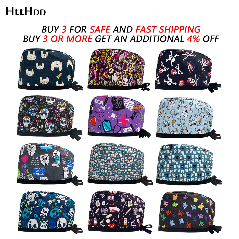 Precios al por mayor, sombreros clínicos para anestesista, gorro quirúrgico para mascotas para hombres, gorro quirúrgico para enfermera, médico, dentista, farmacia, gorro exfoliante