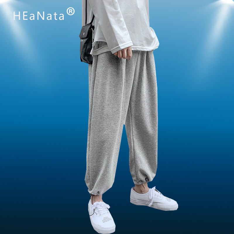 Mannen Sport Broek Hip Hop Harem Joggers Broek Mannelijke Losse Broek Mens Runing Solid Straight Broek Training Joggingbroek