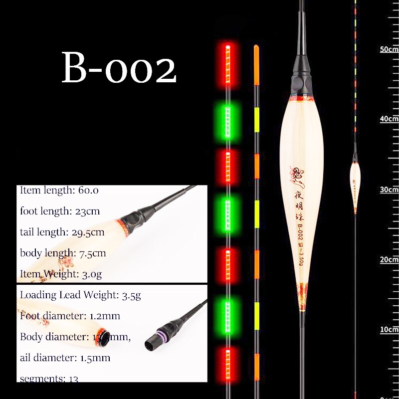 Reed Fishing Floats Shallow Water Boya Vertical Buoy Super Long Fresh Water Fishing Bobber Big Buoyancy Fishing Accessories: B-002