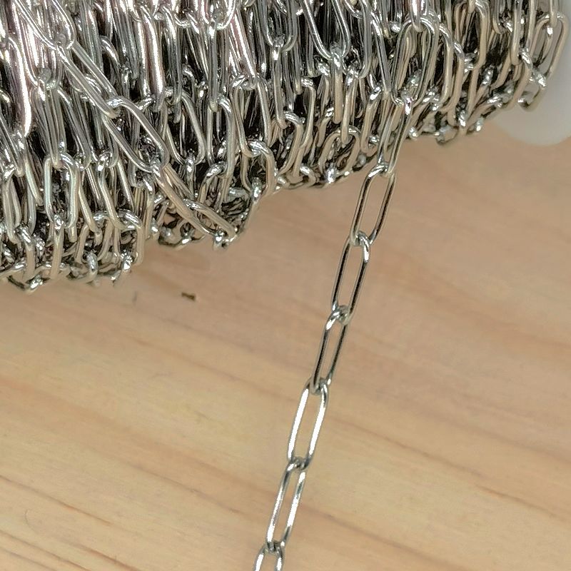 Cadena de collar de acero inoxidable de 2 metros para hacer joyería Diy, eslabones de Cable Rolo, cadenas a granel, accesorios de pulsera hechos a mano