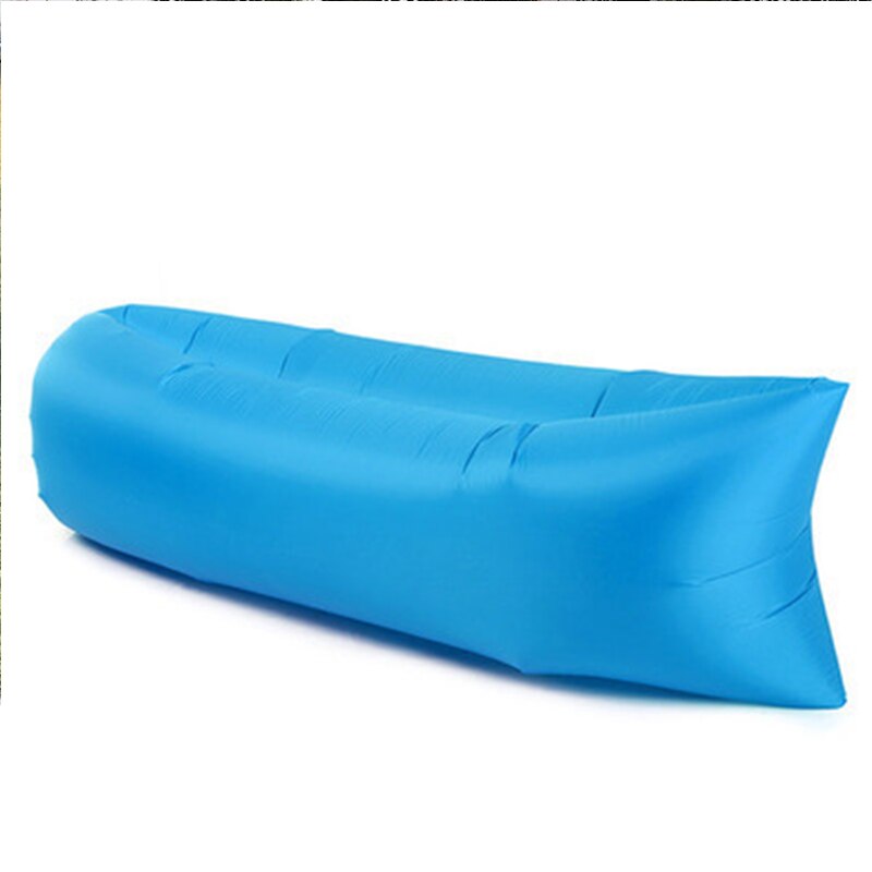 Udendørs campingmadrasser oppustelig picnicpude dørmåtte hurtig påfyldning luft doven oppustelig sofa dovenpose luftseng sove: B003- blå