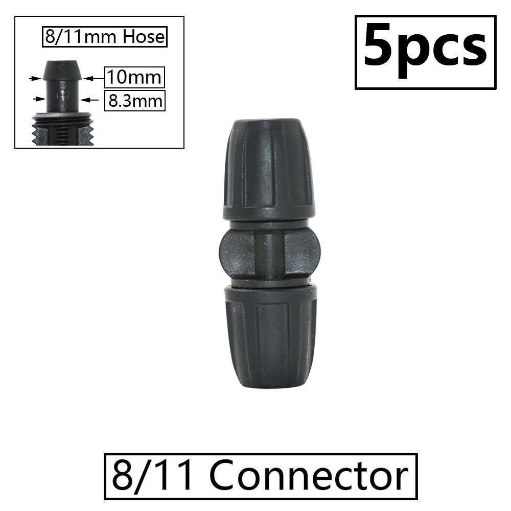 3/8" Bewässerung Gartenschlauch Anschluss 8/11 4/7 3/5mm Schlauch Reduzierstück gemeinsam T-Stück Winkel Endstopfen Tropfbewässerungssystem passend zu: Gold