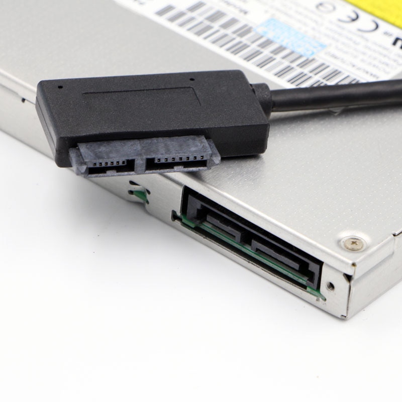 Adapter Converter USB 2.0 To Mini Sata II 7+6 13Pin For Laptop DVD/CD ROM Slimline Drive In Stock HDD Drive Pc Accessories