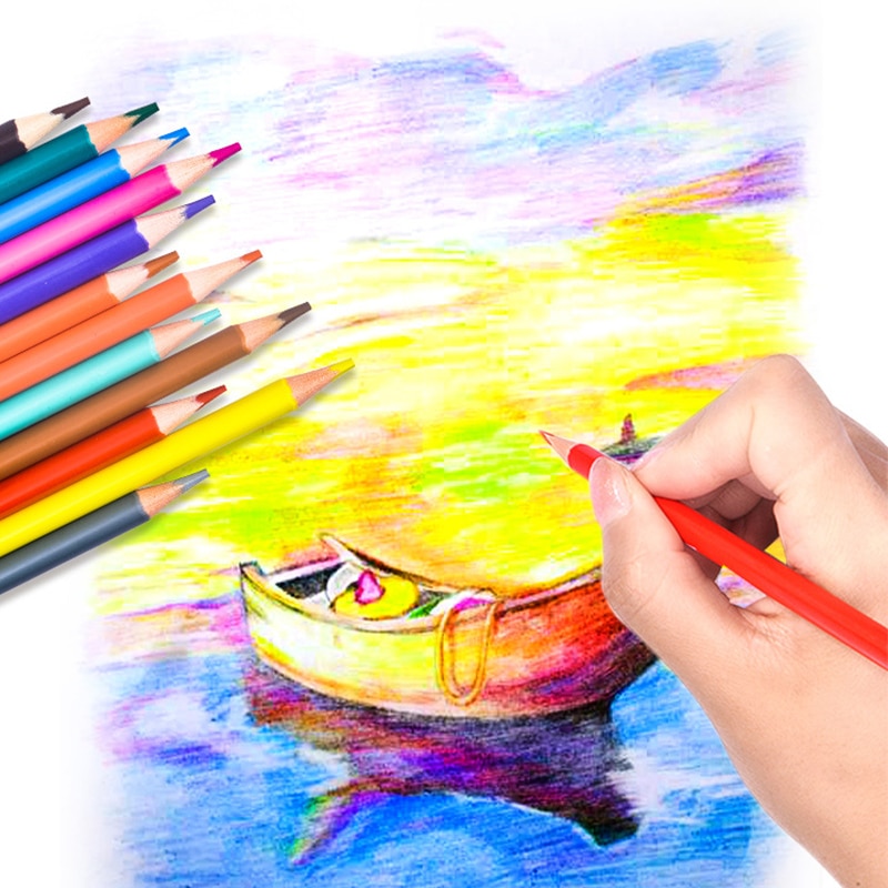 For Drawing ;Popular; Sketching Art Painting 12/18/24/36/48 Colors Artist Pencils Water Colour