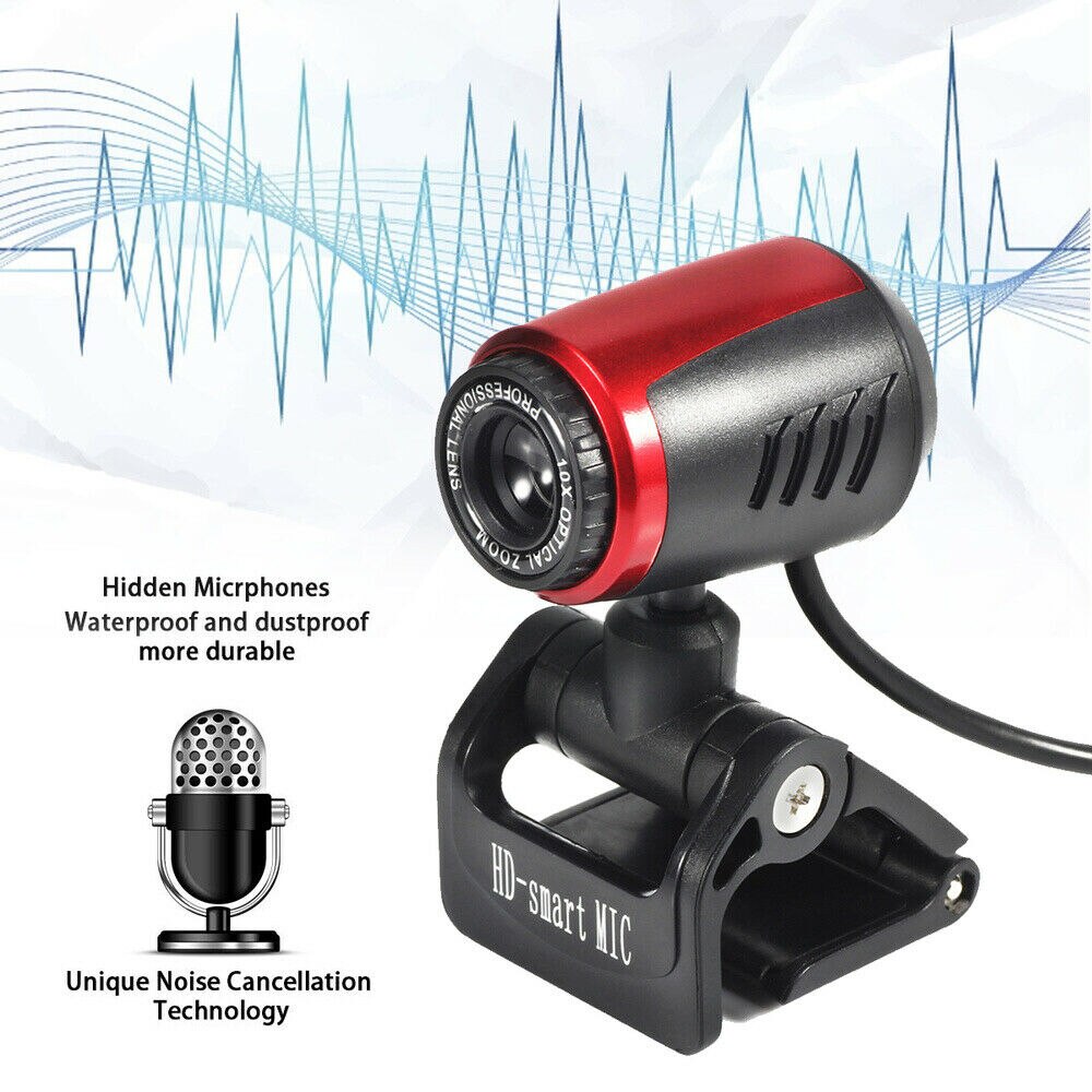 USB2.0 Adjustable Webcam Camera Web Cam With Mic Auto Focusing For Computer PC Laptop Desktop Computer Accessories