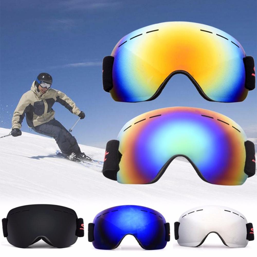 Mannen Vrouwen Ski Bril Masker Snowboard Goggles Bescherming Anti-Fog Grote Sferische Skiën Bril Brillen Unisex
