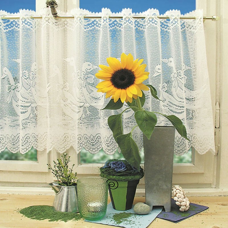Volant Tule Halve Gordijn Kant Panel Drape Voor Thuis Decoratieve Kant Venster Sheer Deur Korte Gordijnen Ademend Volant